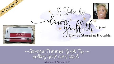 Tips on Stampin' Trimmer