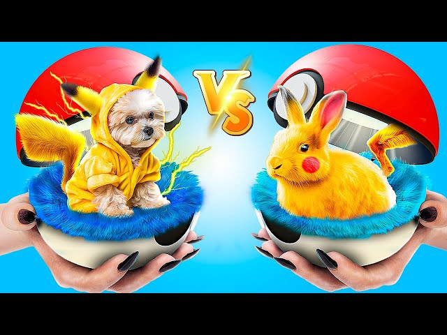 Pokemon Adopted Pets! Good vs Bad Pokemon Save Pets in Real Life! Pokémon in Real Life!
