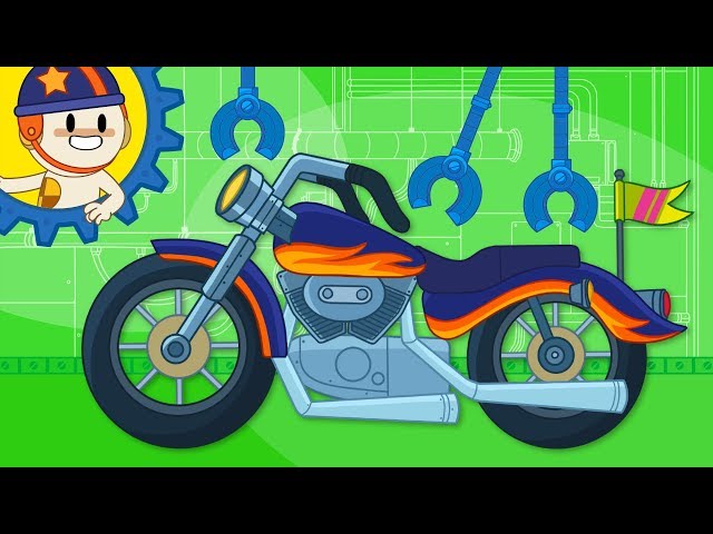 Motorcycle Assembly at Finley’s Factory | Cartoon For Kids