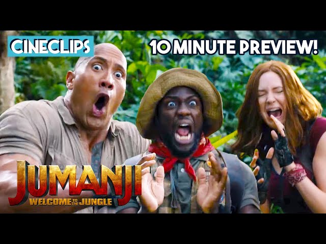Jumanji: Welcome To The Jungle | 10 Minute Preview | CineClips | With Captions