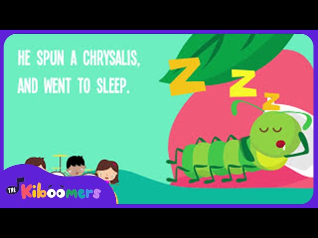 Caterpillar Crawled Lyric Video - The Kiboomers Preschool Songs & Nursery Rhymes About Bugs