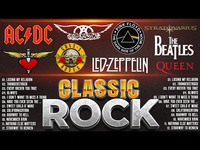 The Best Classic Rock Songs 70s 80s and 90s💥Aerosmith,Pink Floyd,The Who,CCR,AC/DC,The Police, Queen