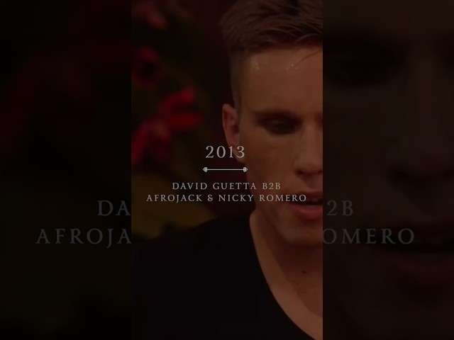Down Memory Lane, 2013. Afrojack, David Guetta and Nicky Romero played an exclusive set.