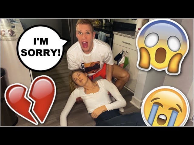 Starting An Argument Then Passing Out Into My Boyfriend's Arms Prank! *HILARIOUS Reaction*
