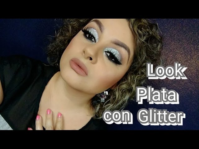 Maquillaje Plata con Glitter Bissu / Lilyymakeuup