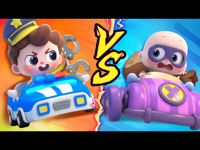 Little Police Chases Thief | Police Car | Learn Colors | Kids Songs | Neo's World | BabyBus