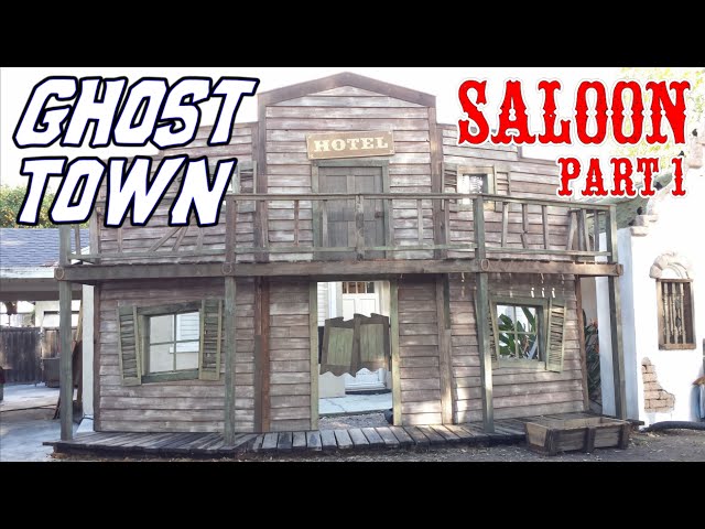 Making an Old West Town - Wild West Ghost Town Saloon Building - Walls, Windows, & Balcony