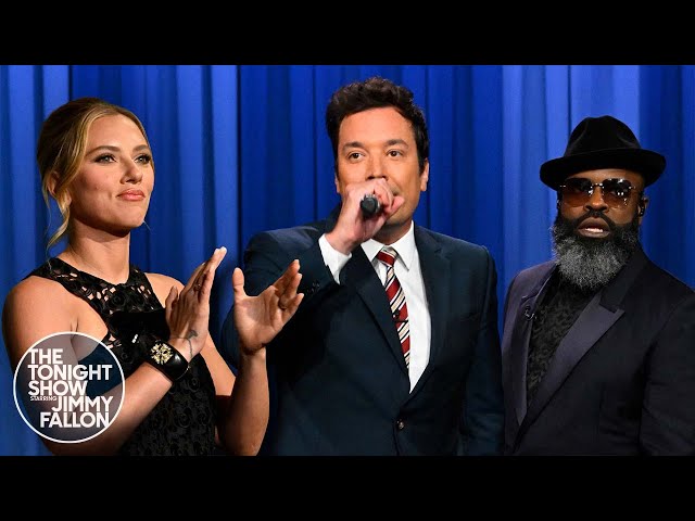 Jimmy and Tariq Perform a Song About How to Spell Scarlett Johansson's Name | The Tonight Show