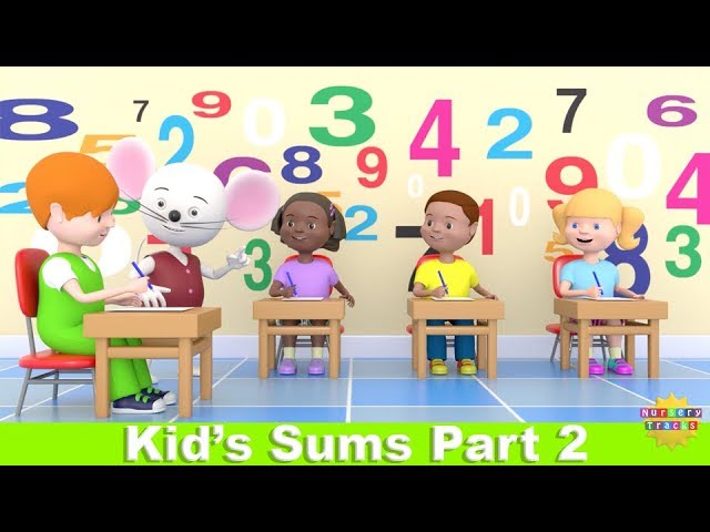 Kids’ Sums Part 2 | Add, Subtract, Multiply, Divide | NurseryTracks