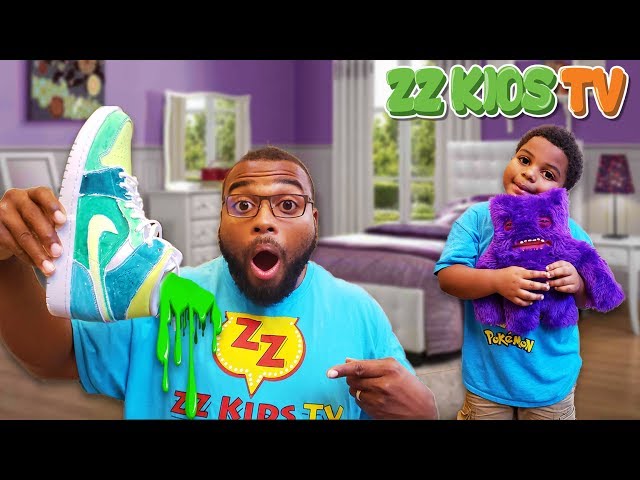 WHO PUT SLIME IN MY NIKE SHOES?  (Monster Vlogskit On Camera)