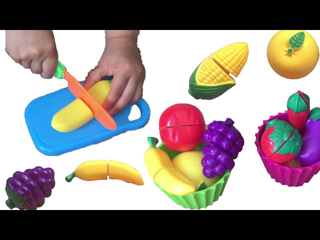 Fun Cutting Pretend toy  Fruit and Vegetables for kids / pretend play