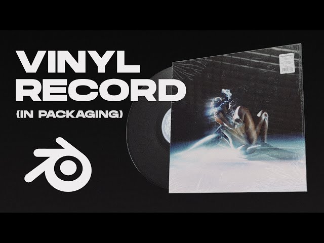 Make a Realistic Vinyl Record in Shrinkwrap - Blender 4.0