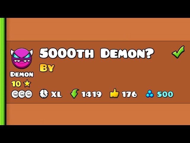 5000th Demon? 😈