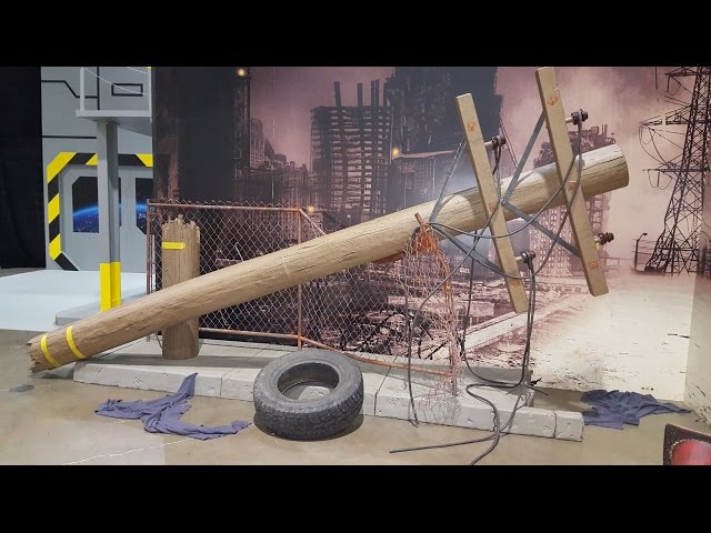 Sculpting & Hard Coating A Foam Utility Pole | Post Apocalyptic Scene | Cosplay Photo Set For AX