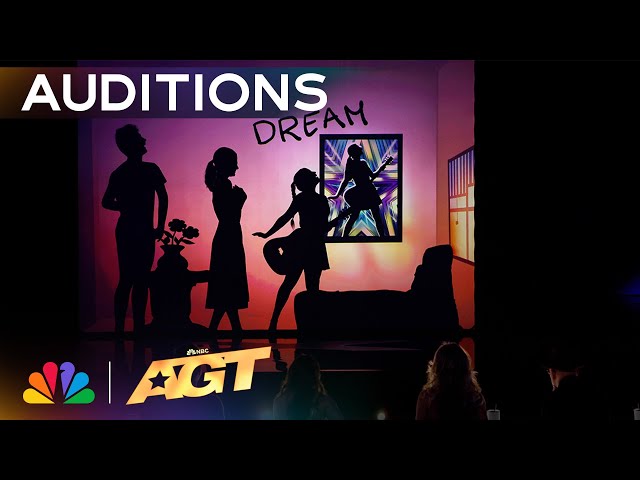 Attraction Juniors Performs Shadow Art to "The Lucky One" by Taylor Swift | Auditions | AGT 2024
