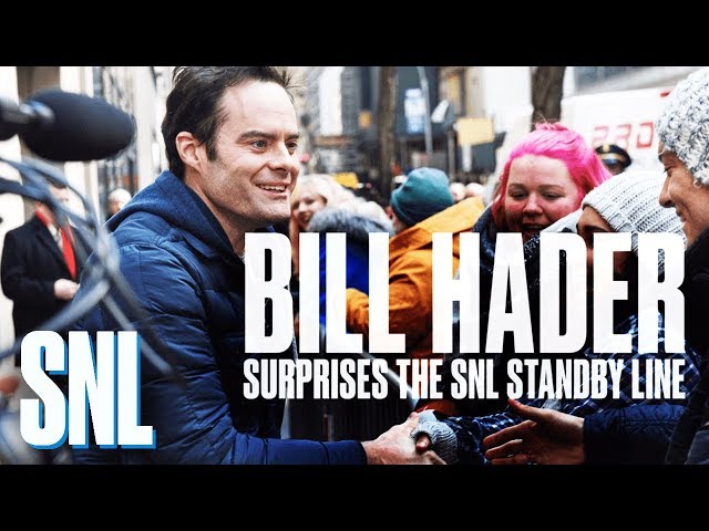 Bill Hader Surprises the Standby Line with SNL Tickets