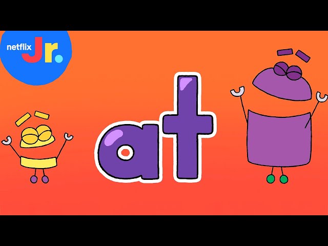 Words That End in "AT" | StoryBots: Learn to Read | Netflix Jr