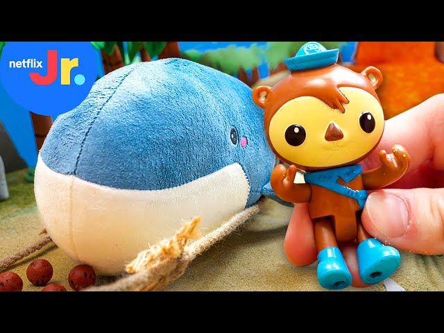 Octonauts Toy Play: Whale-y Big Lava Rescue 🐋🌋 Octonauts & the Ring of Fire | Netflix Jr