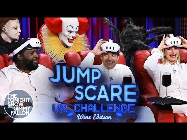 Jump Scare VR Challenge with Cameron Diaz: Wine Edition | The Tonight Show Starring Jimmy Fallon