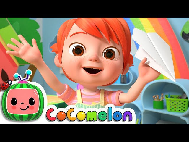 YoYo's Arts & Crafts Time: Paper Airplanes | CoComelon Nursery Rhymes & Kids Songs