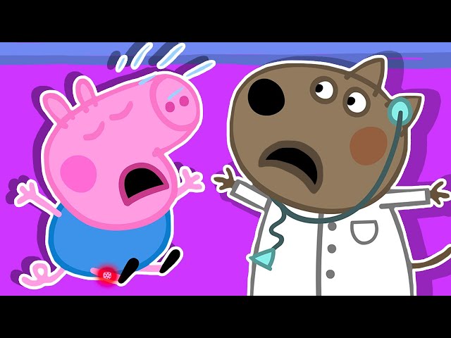¡Ay No! George Pig se Cae y Se Lesiona la Rodilla 💦Peppa Pig Rimas Infantiles Y Canciones Para Niños