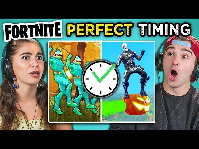 Adults React To Perfect Timing Fortnite Compilation