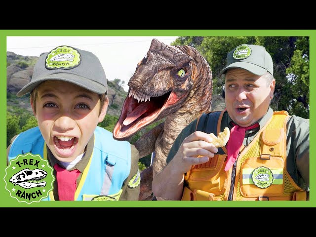 Park Ranger Andy Turns Into a DINOSAUR! Dino DNA | T-Rex Ranch Dinosaur Videos