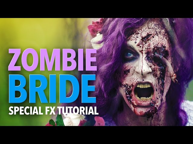 The zombie bride sfx makeup tutorial