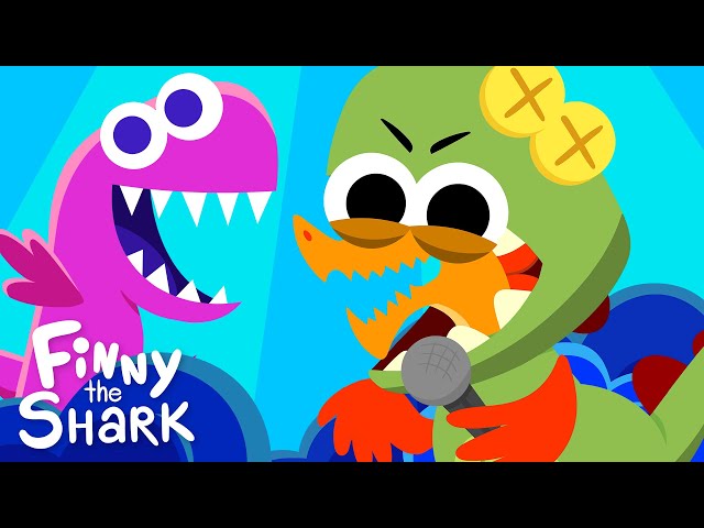 I Am A Dinosaur | Kids Rock Song | Finny The Shark