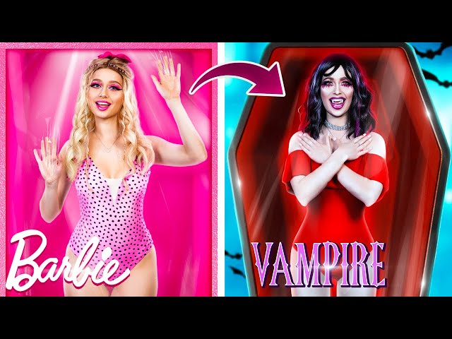 How to Become a Vapmire! Extreme Makeover with Gadgets! From Barbie to Vampire!