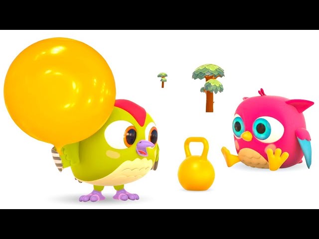 Big & Small song for toddlers. Learn opposites super simple songs for kids with @HopHoptheOwl