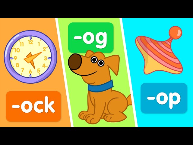 Turn & Learn | Short “o” sound word families