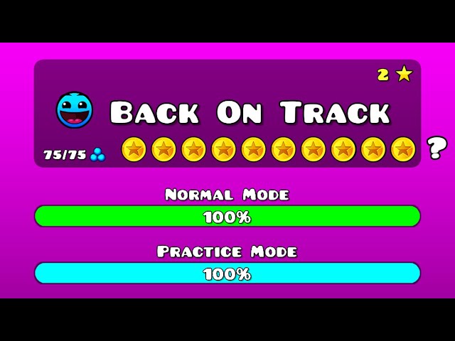 Back On Track but 10 Coins | Geometry dash 2.11