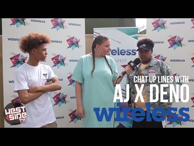 AJ and Deno BEST CHAT UP LINES @ Wireless 2017