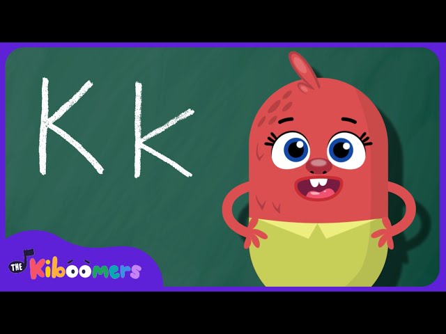 Letter K Song - THE KIBOOMERS Preschool Phonics Sounds - Uppercase & Lowercase Letters