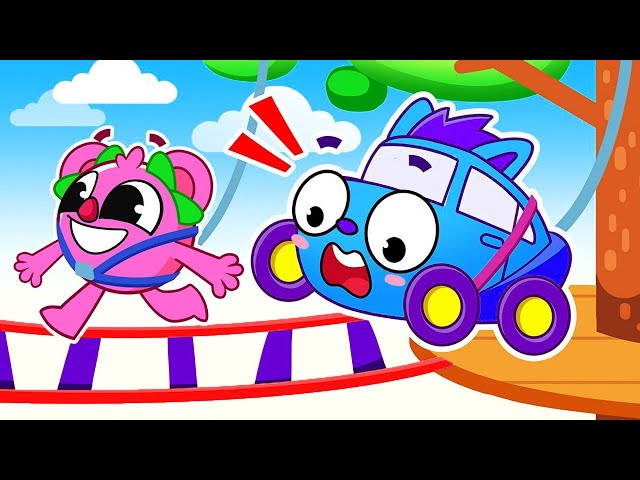Wobbly Bridge & Floor is Lava! Funny Games with Baby Cars