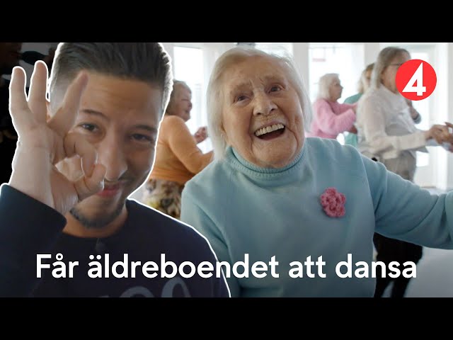 Dansfest på äldreboendet med Lucianoz - Dansbandsstjärnan från Rinkeby - TV4