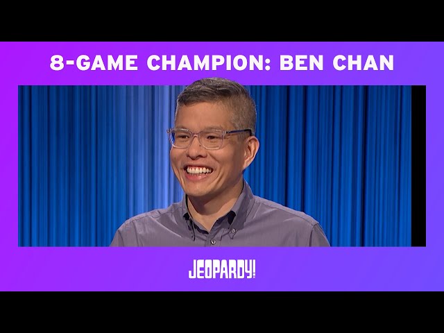 Ben Chan Makes it 8 | Winners Circle | JEOPARDY!