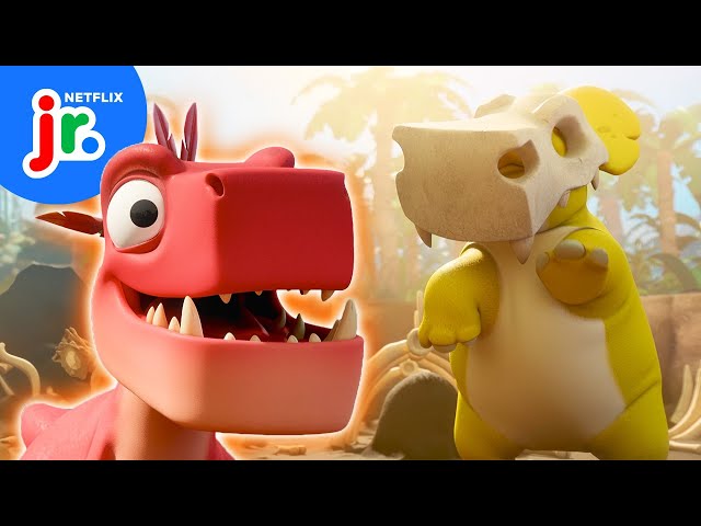 Prehistoric Playdate with T-Rex and Triceratops! 🦖 Bad Dinosaurs | Netflix Jr