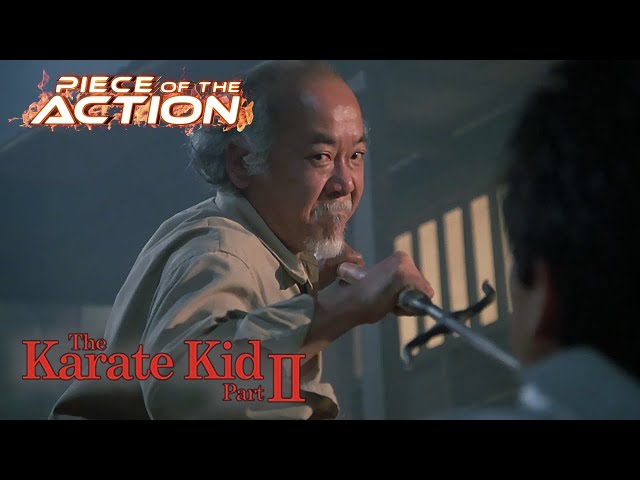 The Karate Kid: Part II | Miyagi Thrashes Sato's Guys