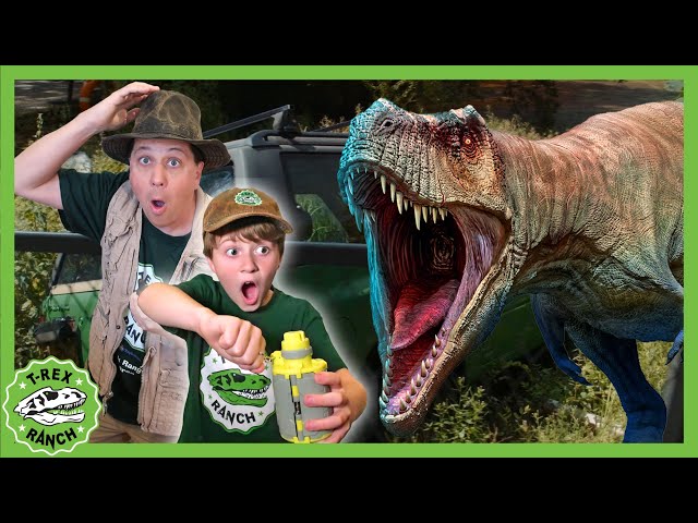 Giant T-Rex Dinosaur Escape! | T-Rex Ranch Dinosaur Videos
