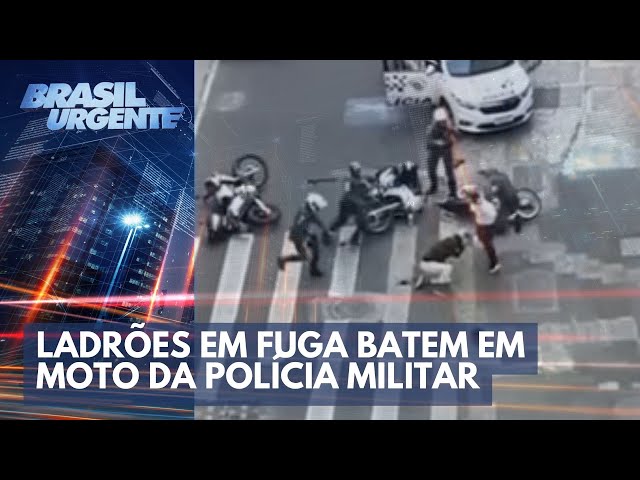 Roubo, perseguição e criminosos presos no centro de SP | Brasil Urgente