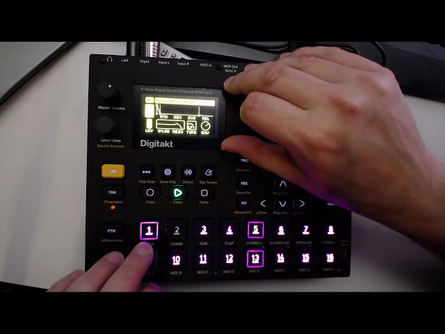 Elektron Digitakt - Live House techno Jam - cTrix