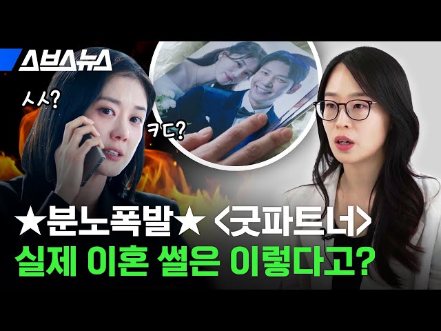 도파민 싹 도는 불륜 이혼 서사 '굿파트너' 작가 직접 만나봄 / 스브스뉴스