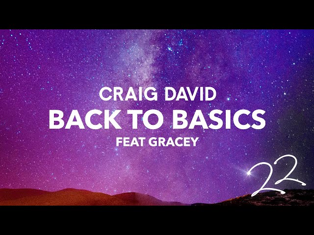 Craig David - Back To Basics (feat. GRACEY) (Official Audio)