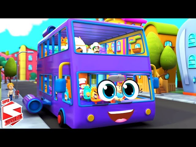 Let's Learn and Sing Wheels On The Bus with Fun Rhyme & Baby Song