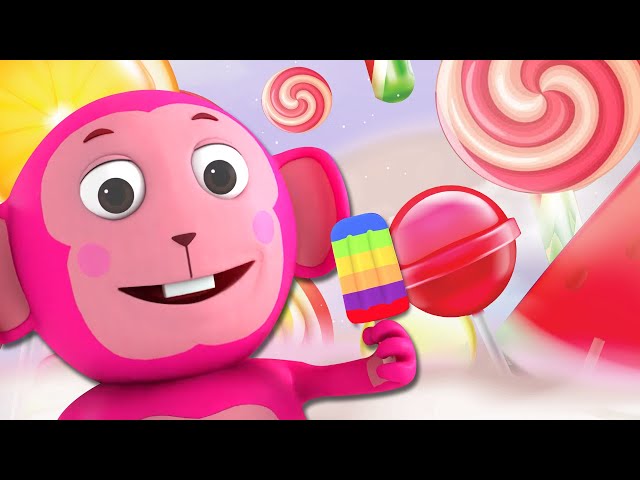 Big Popsicle Song 🍭 🌈  - Fun Fruit Colors Song | Sing Along Kids Songs