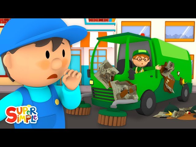 Steve's Street Sweeper Needs a Good Wash | Carl's Car Wash | Cartoons For Kids