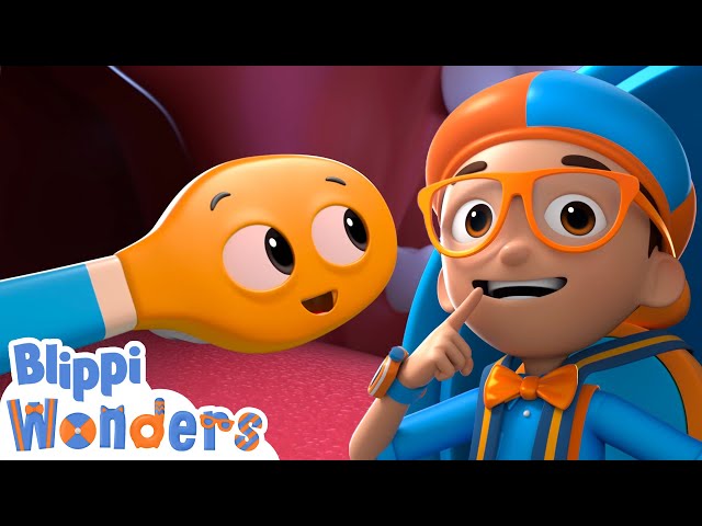 How Do You Use A Toothbrush To Clean Your Teeth? | Blippi Wonders | Educations Cartoons for Kids