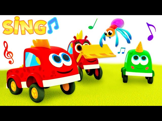 Sing with Mocas! The Incy Wincy Spider song for kids. Nursery rhymes. Animation cartoons for kids.